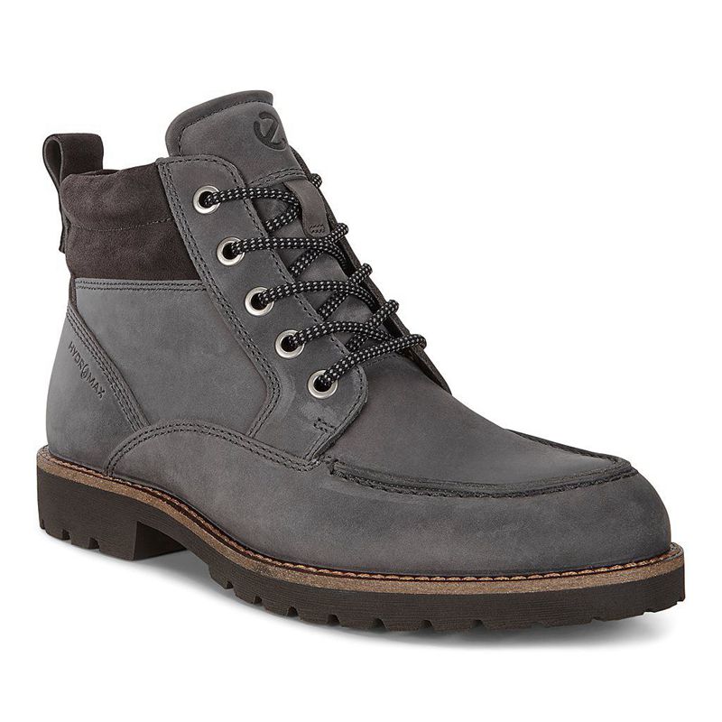 Men Boots Ecco Jamestown - Boots Grey - India BUCENI034